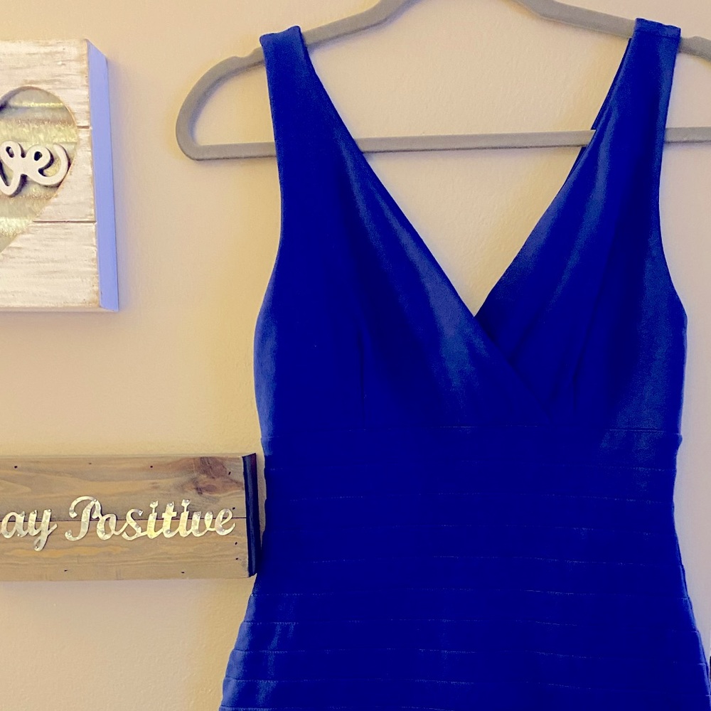 Royal blue body-con Express size small dress